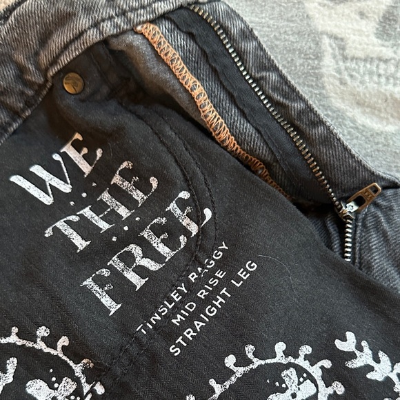 EUC Free People we the free Tinsley Baggy midrise straight leg jeans sz 29 - Picture 6 of 6